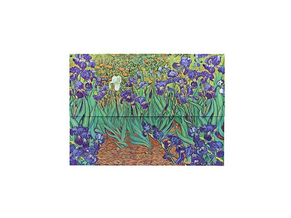 Pendenzenmappe Paperblanks Van Goghs Schwertlilien 32,5x23,5cm, mit Klappverschluss