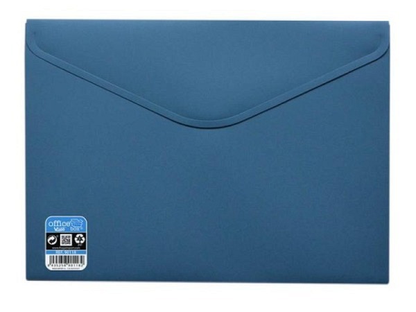 Pendenzenmappe Office Box A4 mit Klettverschluss stahlblau opak