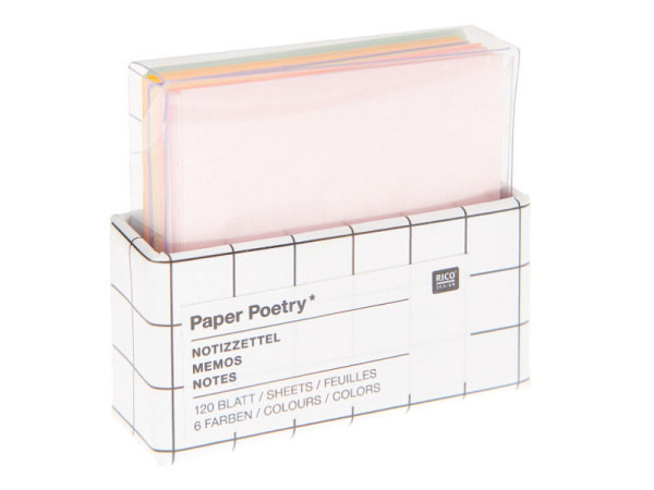 Notizblock Rico Design Mini Notizzettel Pastel 5x5cm 