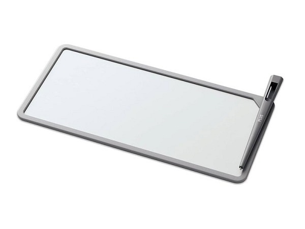 Notizblock Plus Kaite Grau 21x10cm Zaubertafel mit Spezialstift