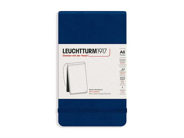 Notizblock Leuchtturm Pocket A6 Hardcover Marine