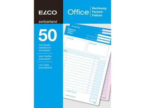 Rechnung Elco A5 50x2 Blätter inkl. Doppel aus r..