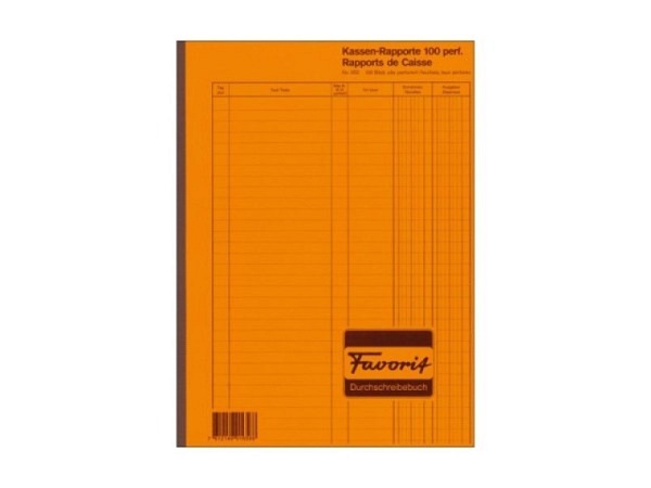Kassarapportbuch Favorit A4 Kassa-Rapport 100x2 ..