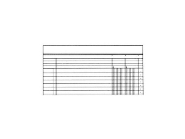 Statistikbuch Simplex 2Kol A4 40Bl. 19082