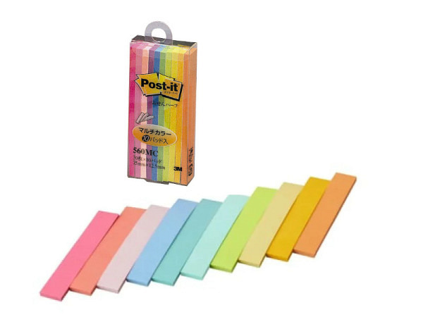 Haftnotizen Post-it 12,5x75mm 10 Blöcke à 30Blatt