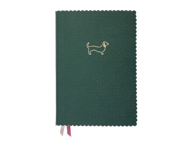 Notizbuch Artebene Majoie A5 tannengrün punktkariert