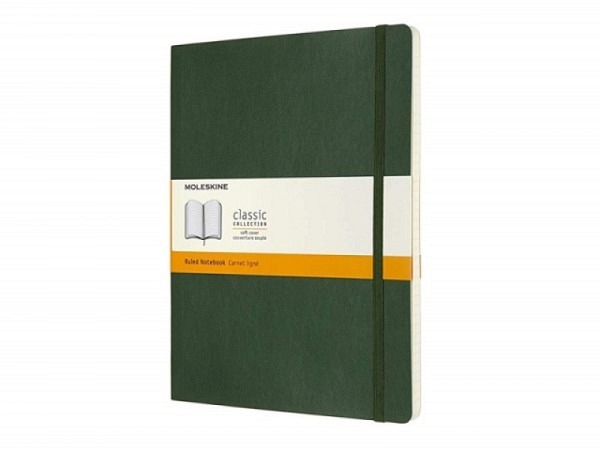 Notizbuch Moleskine Classic Collection Softcover X-Large myrtengrün liniert