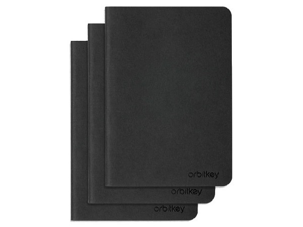 Notizheft Orbitkey schwarz A5