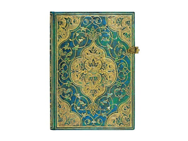 Notizbuch Paperblanks Chroniken in Türkis, Midi 13x18cm, liniert