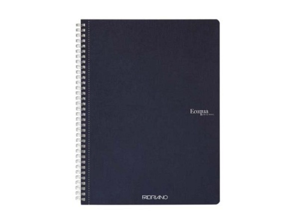Heft Fabriano EcoQua spiralgebunden A5 liniert Dark Blue 04