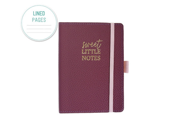 Notizbuch Artebene Slim Line beere A6 liniert