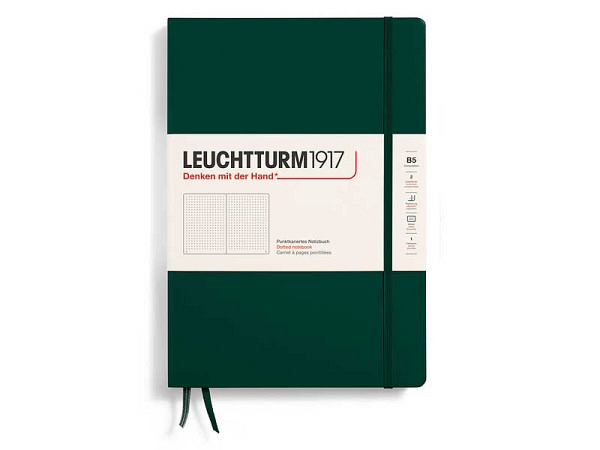Notizbuch Leuchtturm Composition B5 punktkariert Forest Green