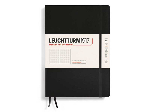 Notizbuch Leuchtturm Composition B5 punktkariert Schwarz