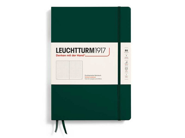 Notizbuch Leuchtturm Composition B5 punktkariert Forest Green Softcover