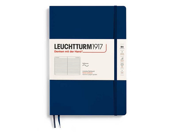 Notizbuch Leuchtturm Composition B5 liniert Marine Softcover