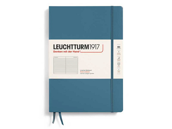 Notizbuch Leuchtturm Composition B5 liniert Stone Blue