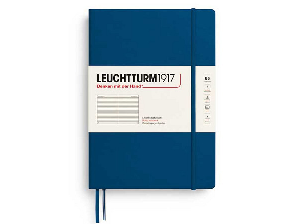 Notizbuch Leuchtturm Composition B5 liniert Indigo Softcover