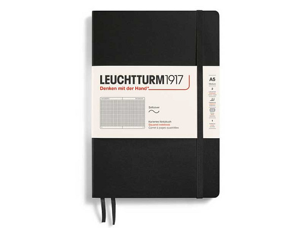 Notizbuch Leuchtturm Composition B5 Kariert Schwarz Hardcover