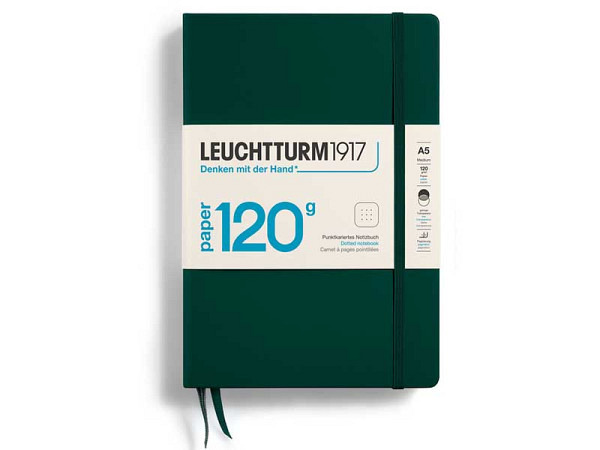 Notizbuch Leuchtturm Edition120 medium punktkariert Forest Green 145x210mm Hardcover