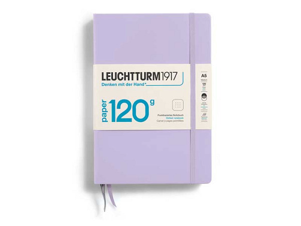 Notizbuch Leuchtturm Edition120 medium punktkariert Lilac 145x210mm Hardcover