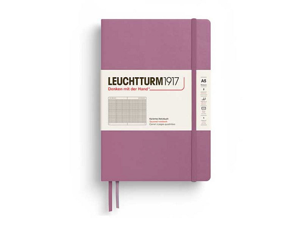 Notizbuch Leuchtturm Edition120 medium kariert Dusty Rose 145x210mm Hardcover