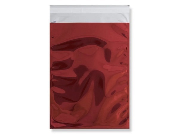 Versandtasche metallic rot 22,9x16,2cm