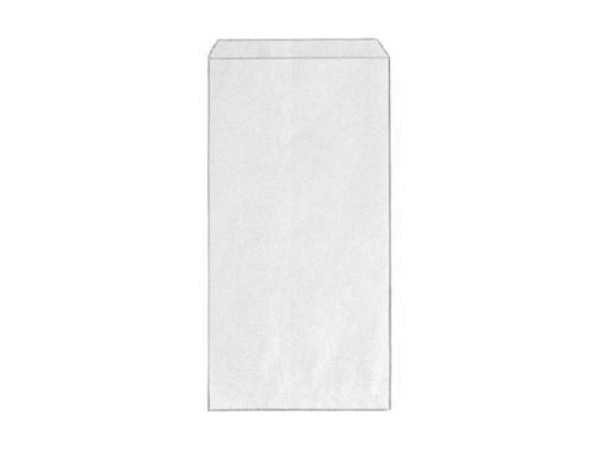Flachbeutel Recycling 17x26cm weiss