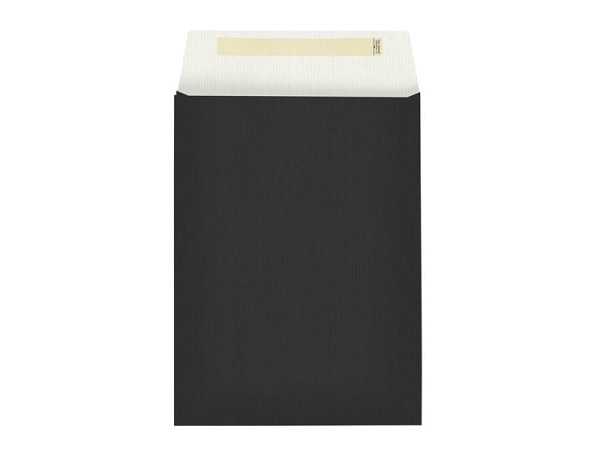Flachbeutel Stewo Uni schwarz 22x5x30x6cm