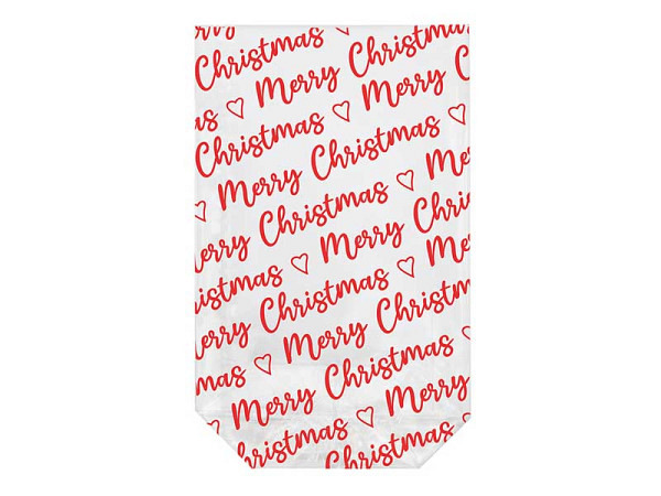Kreuzbodenbeutel Braun&Company Merry Christmas 14,5x23,5cm