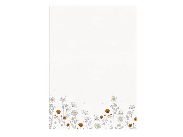 Papier Artoz Design Sommerblumen, Blister mit 5 Bogen A4