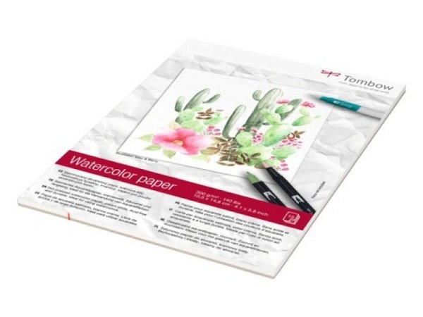 Aquarellblock Tombow A6 15 Blatt 300g/qm