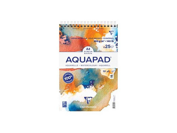 Aquarellblock Clairefontaine Aquapad A4