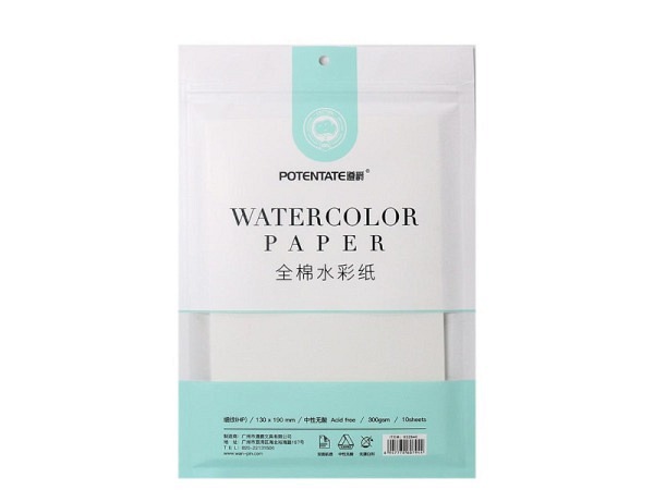 Aquarellpapier Potentate 300g/qm 13x19cm