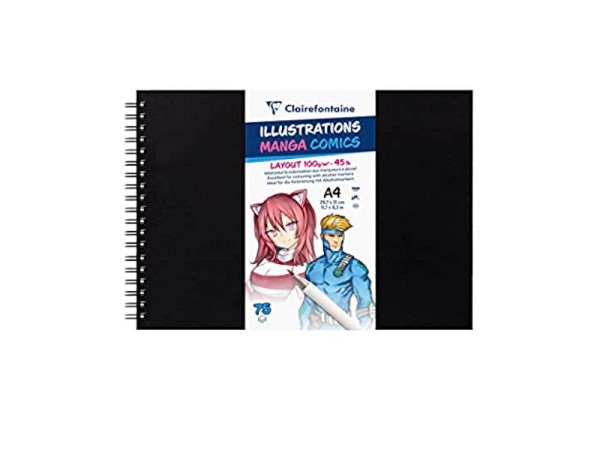 Skizzenbuch Clairefontaine Manga A4