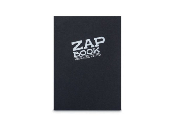 Zeichenblock Clairefontaine Zapbook A5, 160 Blatt, 80g/mq, geleimt, schwarzer Einband, säurefrei und umweltfreundlich