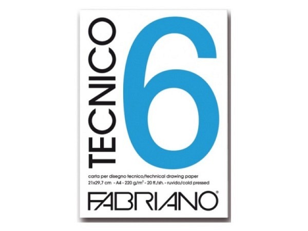 Zeichenblock Farbriano Tecnico 6 A3 240g/qm 20 Blatt