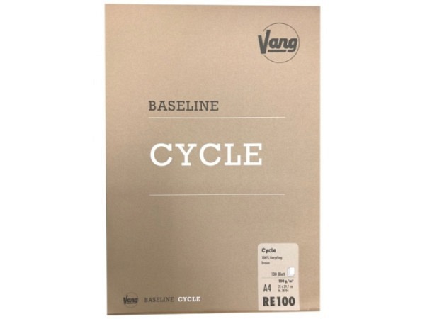 Zeichenblock Vang Baseline Cycle A3, 100 Blatt braunes Recylingpapier