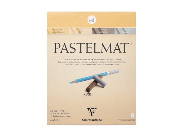 Pastellblock Clairefontaine Pastelmat N°1 4 Farben 24x30cm