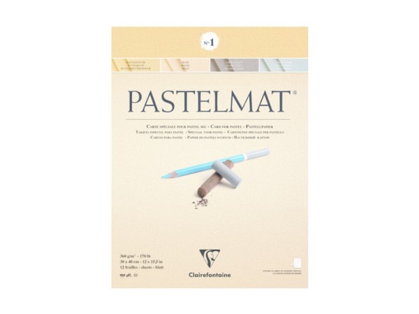 Pastellblock Clairefontaine Pastelmat N°1 4 Farben 30x40cm