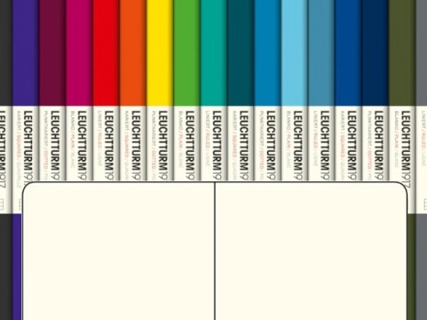 Skizzenbuch Leuchtturm pocket blanko, 90x150mm, Hardcover