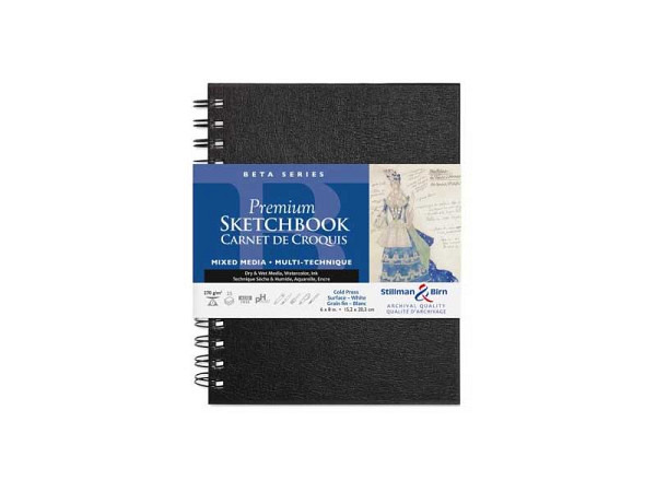 Skizzenbuch Stillman & Birn Hardcover Beta 15,2x20,3cm Hochformat