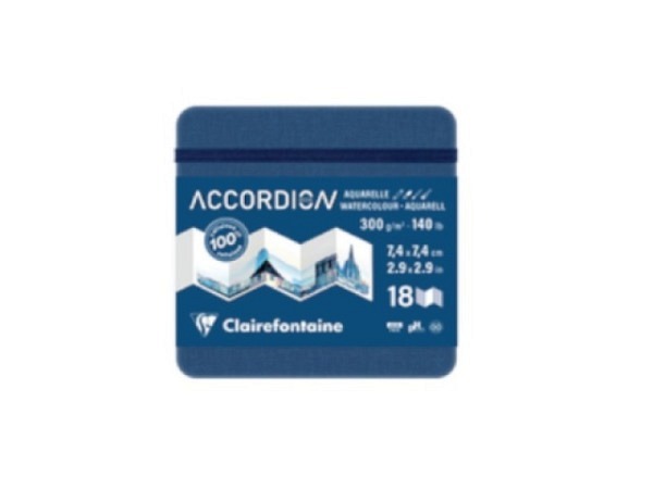 Skizzenbuch Clairefontaine Akkordeon 7,4x7,4cm