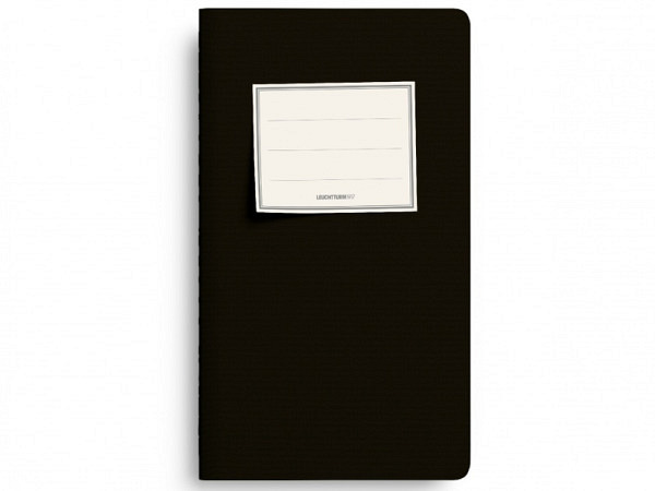 Skizzenheft Leuchtturm Jottbook Pur Medium blanko schwarz 3er pack