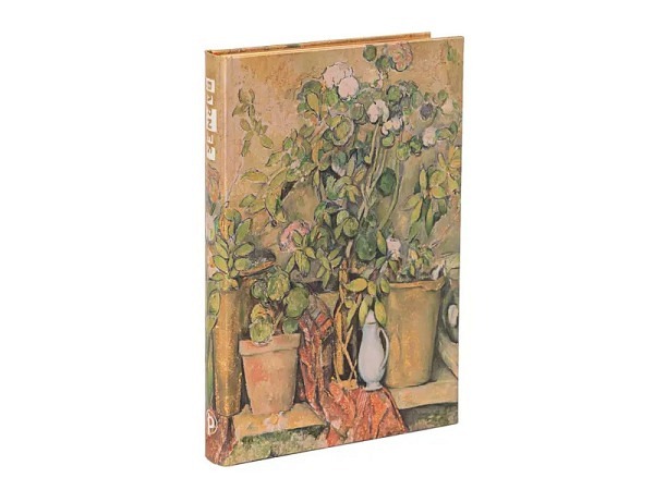 Skizzenbuch Paperblanks Cezannes Terrakotta-Töpfe und Blumen, Mini 9x14cm, blanko