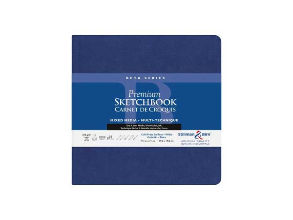 Skizzenbuch Stillman & Birn Softcover Beta 19x19cm Querformat