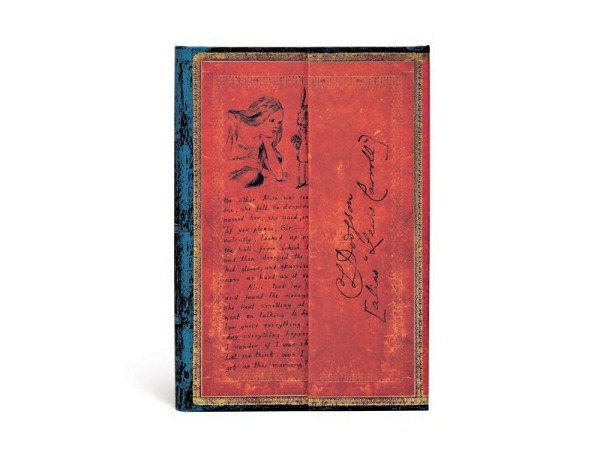 Skizzenbuch Paperblanks Faszinierende Handschriften, Lewis Carroll, Alice im Wunderland, Mini 9.5x14cm, blanko
