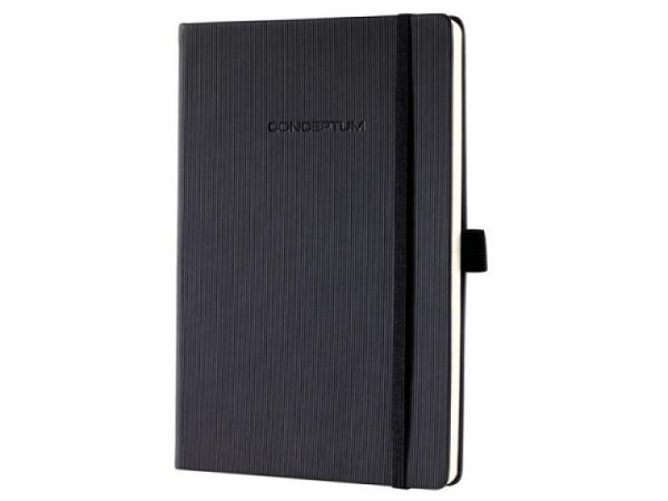 Skizzenbuch Sigel Conceptum A5 schwarz blanko, Hardcover