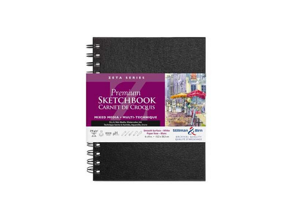 Skizzenbuch Stillman & Birn Hardcover Zeta 17,8x25,4cm Hochformat