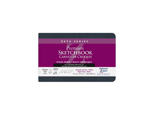 Skizzenbuch Stillman & Birn Softcover Zeta 22,9x30,5cm Querformat