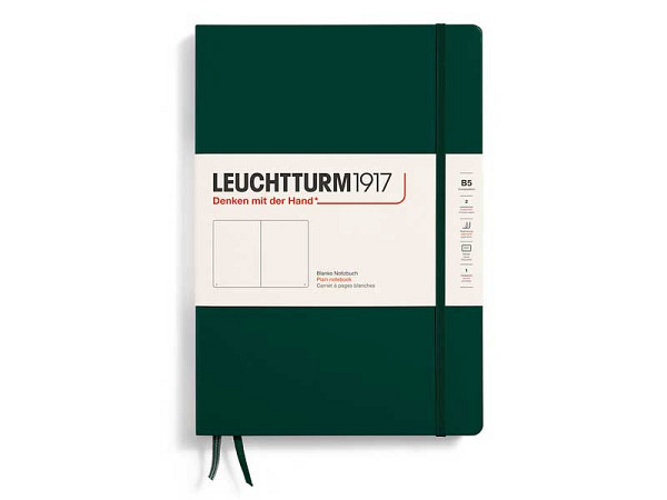 Skizzenbuch Leuchtturm Composition B5 Hardcover Blanko Forest Green